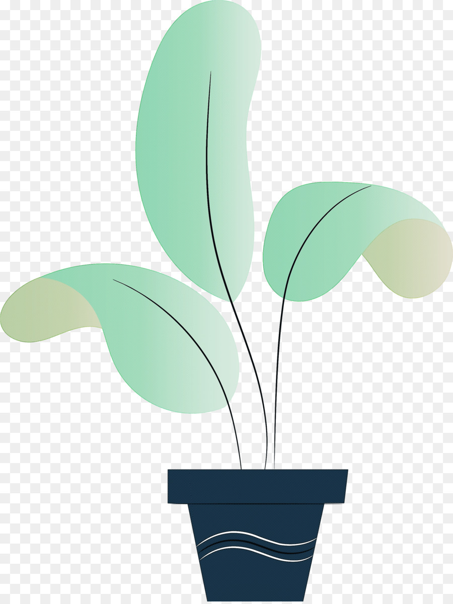 Planta En Maceta，Hojas PNG