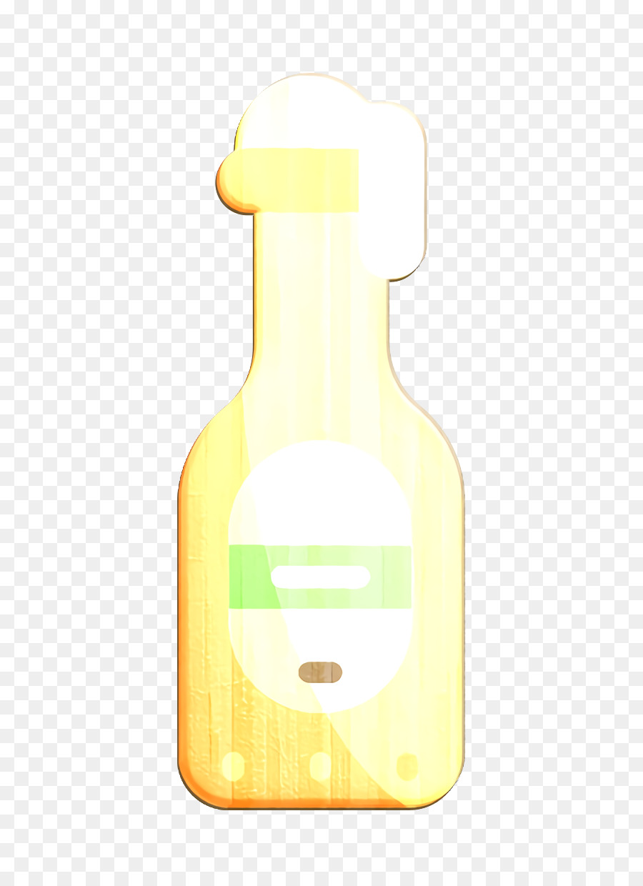 Botella De Vidrio，Amarillo PNG