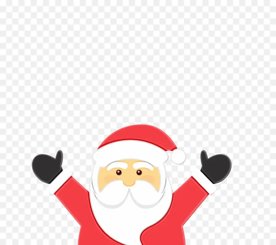 Papá Noel，Traje Rojo PNG