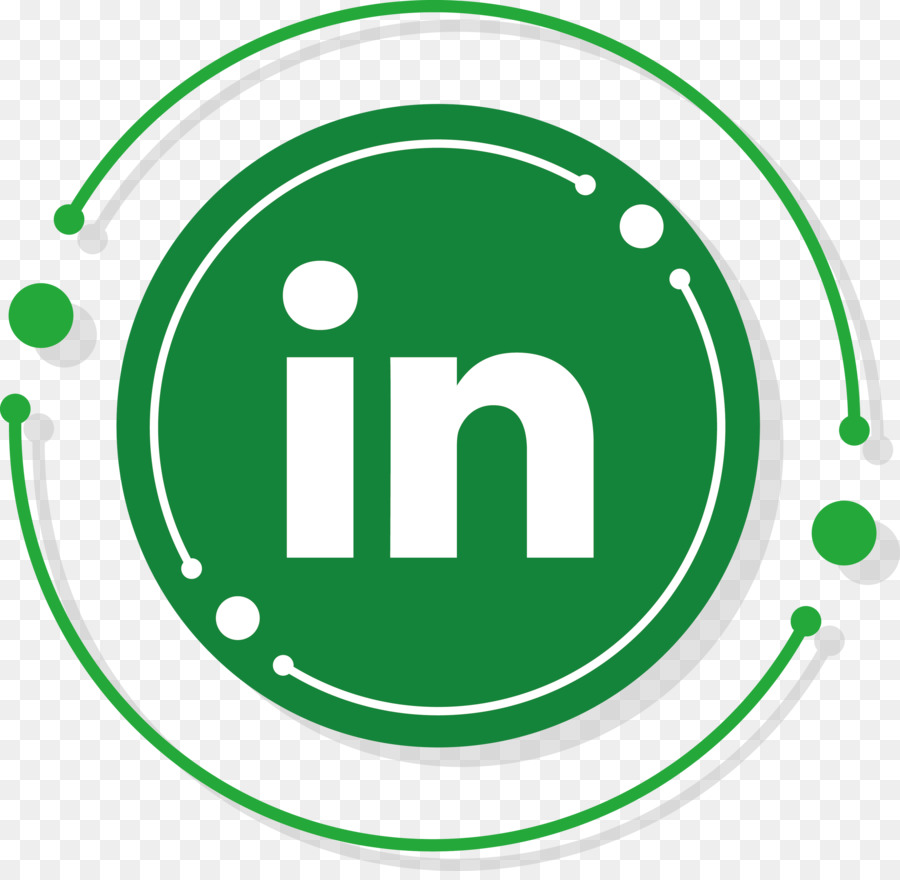 Logotipo De Linkedin，Verde PNG