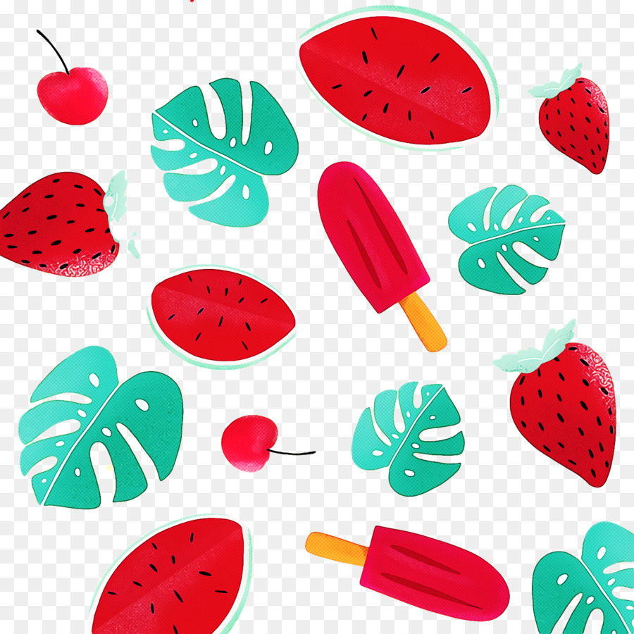 Fresa，Helado PNG