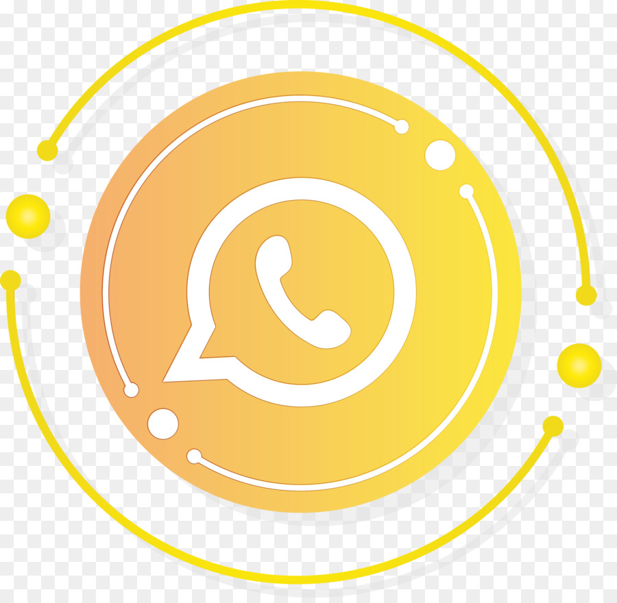 Logotipo Amarillo De Whatsapp，Mensajería PNG