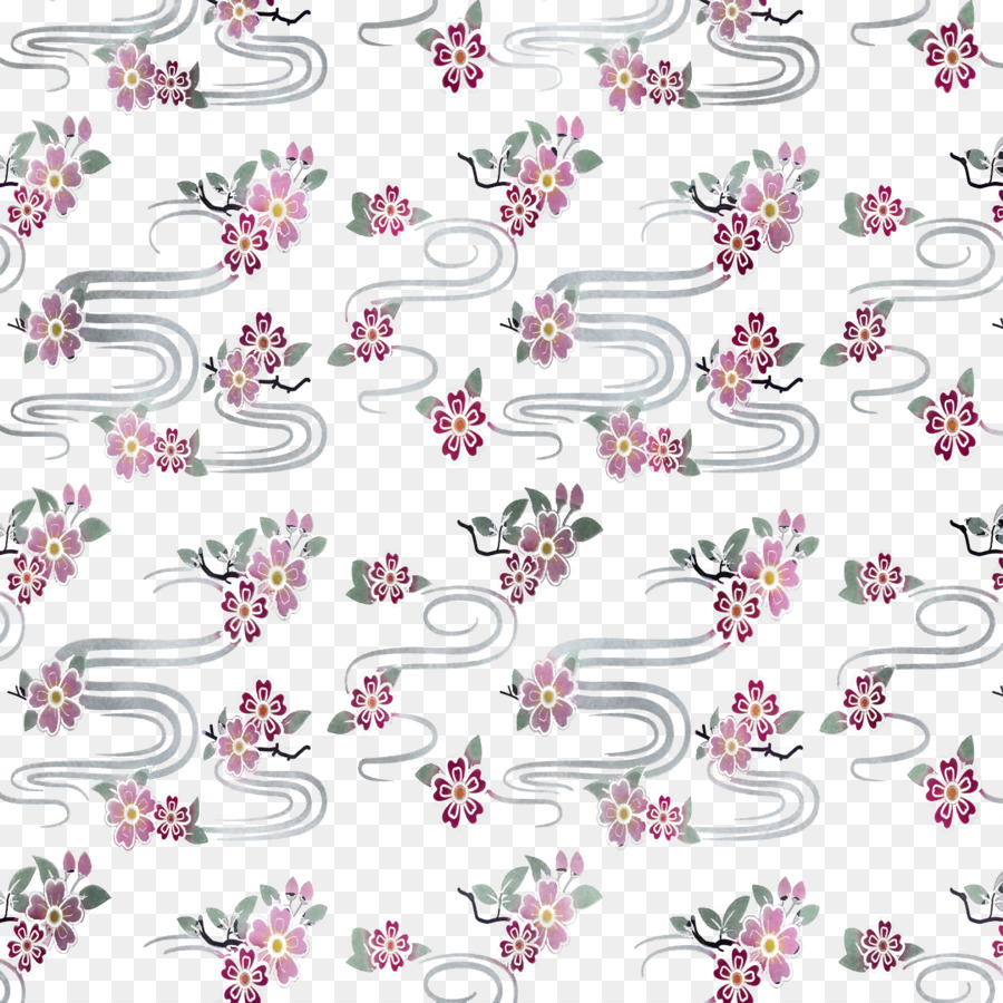 Diseño Floral，Textil PNG