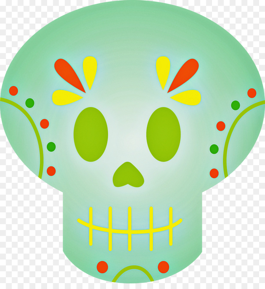 Día De Los Muertos，Cráneo De Arte PNG