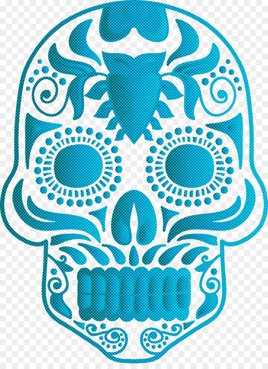 Calavera De Azúcar，Dia De Muertos PNG