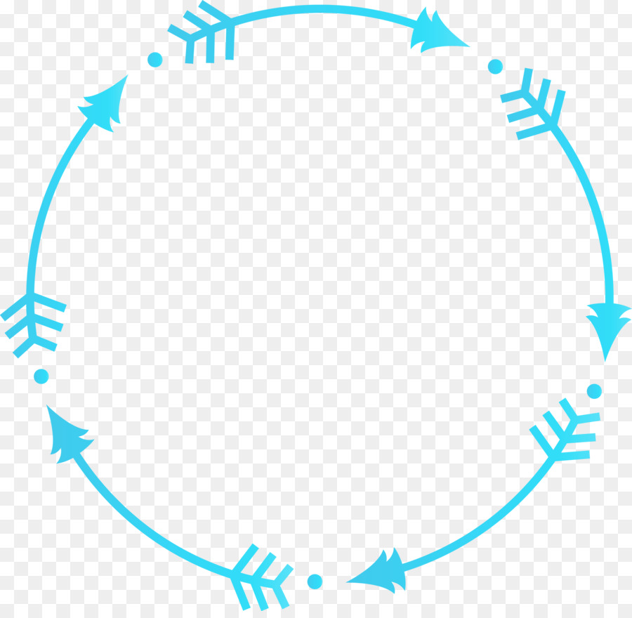 Flechas Circulares Azules，Ciclo PNG