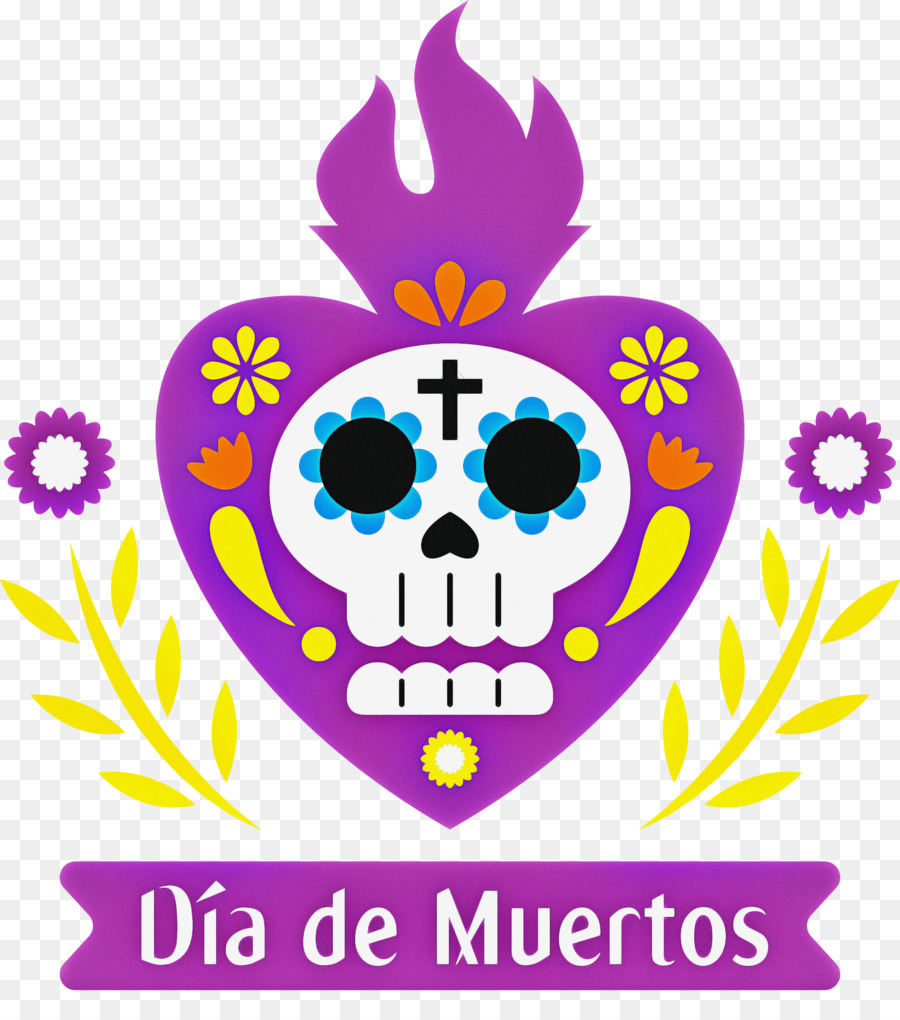 Día De Los Muertos，Cráneo De Arte PNG