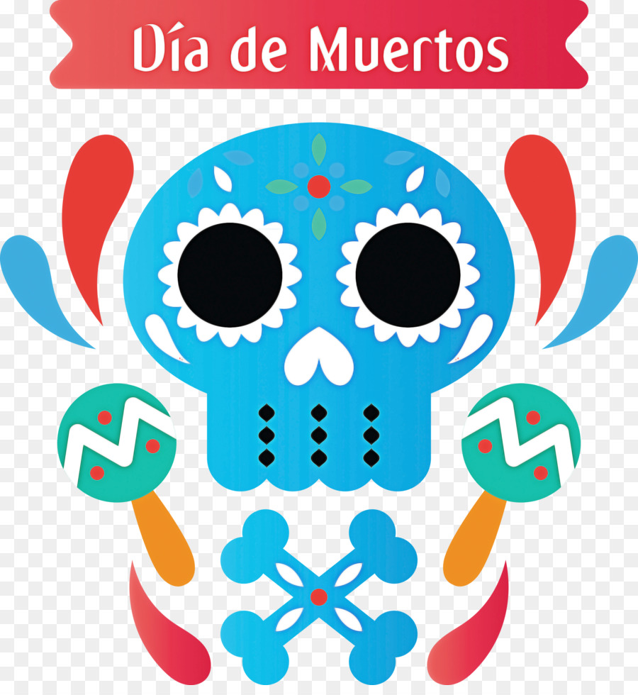 Cráneo Del Día De Muertos，Dia De Muertos PNG