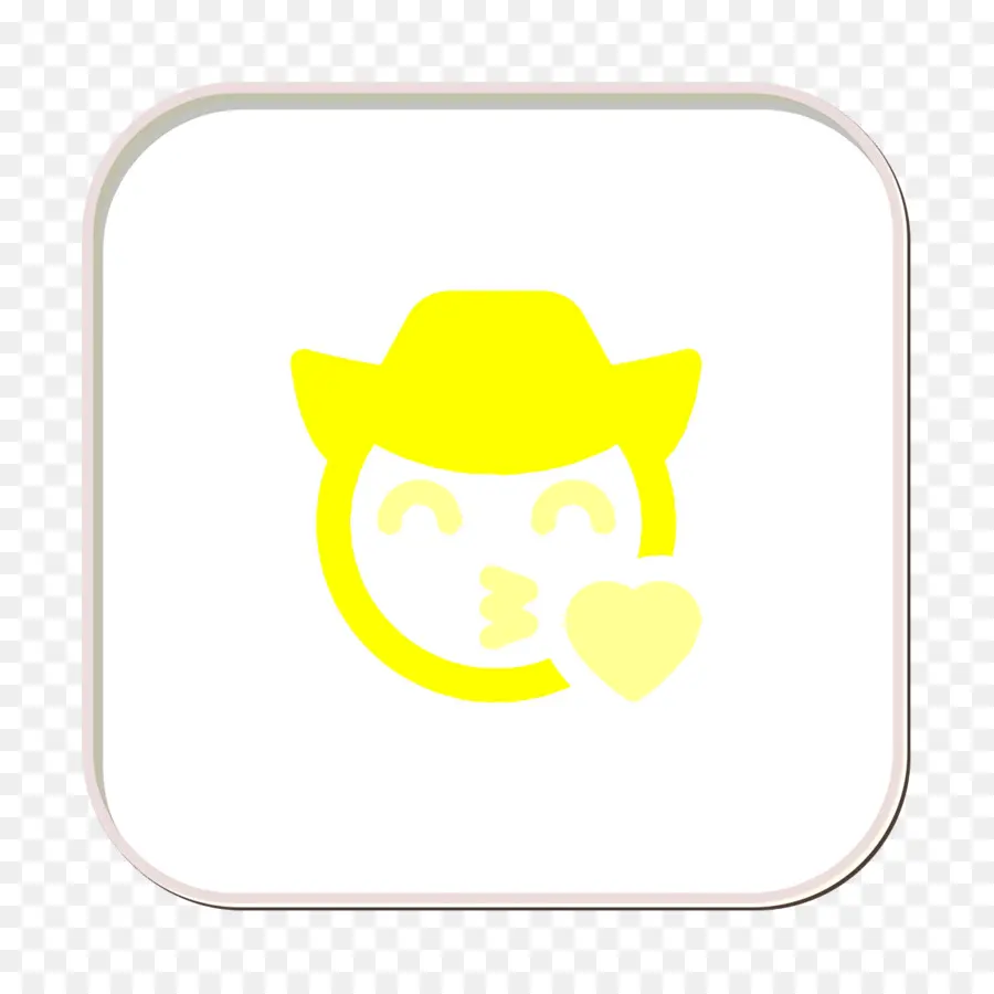 Vaquero Emoji，Beso PNG