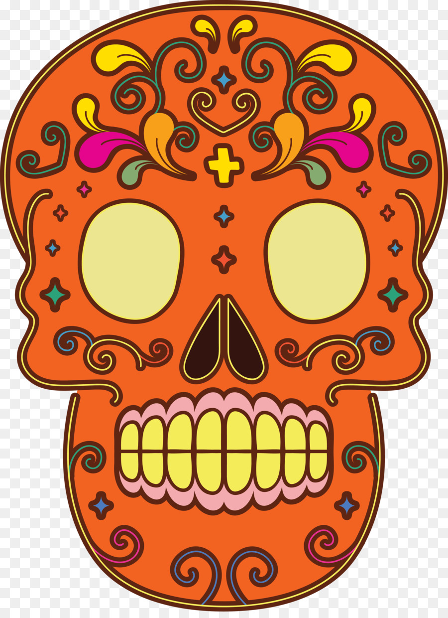 Calavera De Azúcar，Cráneo PNG