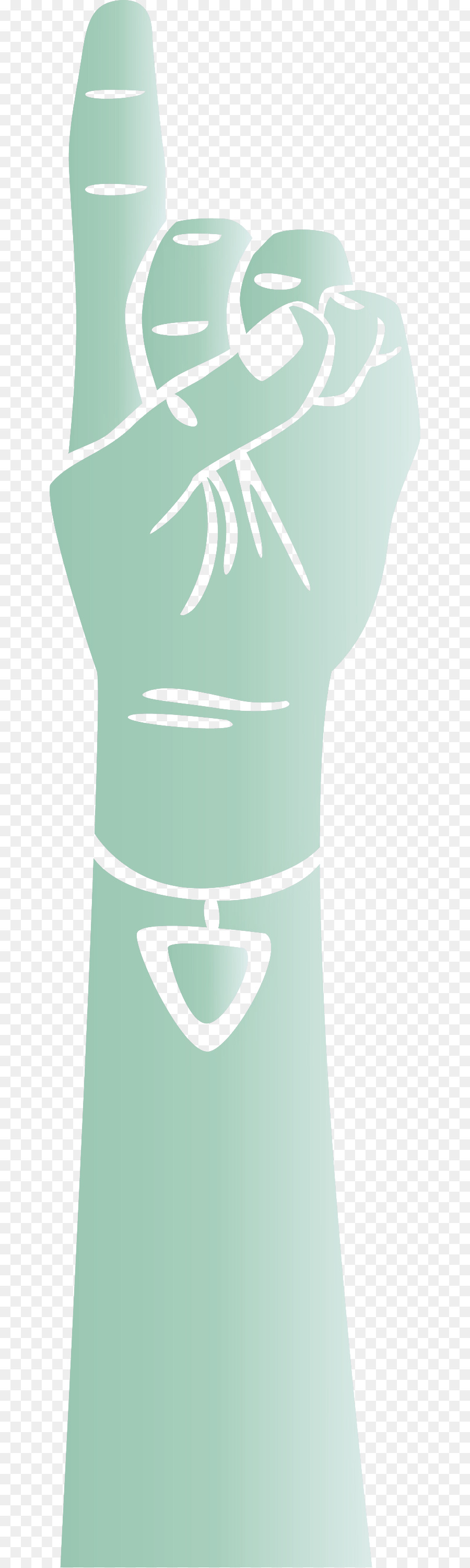 Gesto De La Mano，Azul PNG