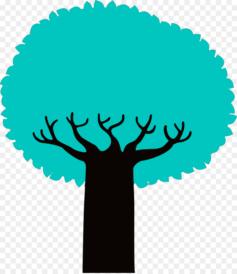 árbol Azul，árbol PNG