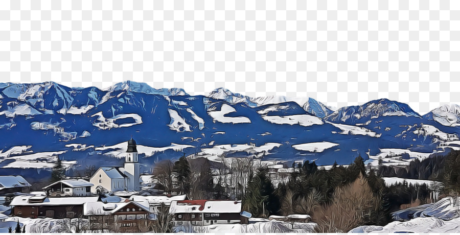 Invierno，Alpes PNG