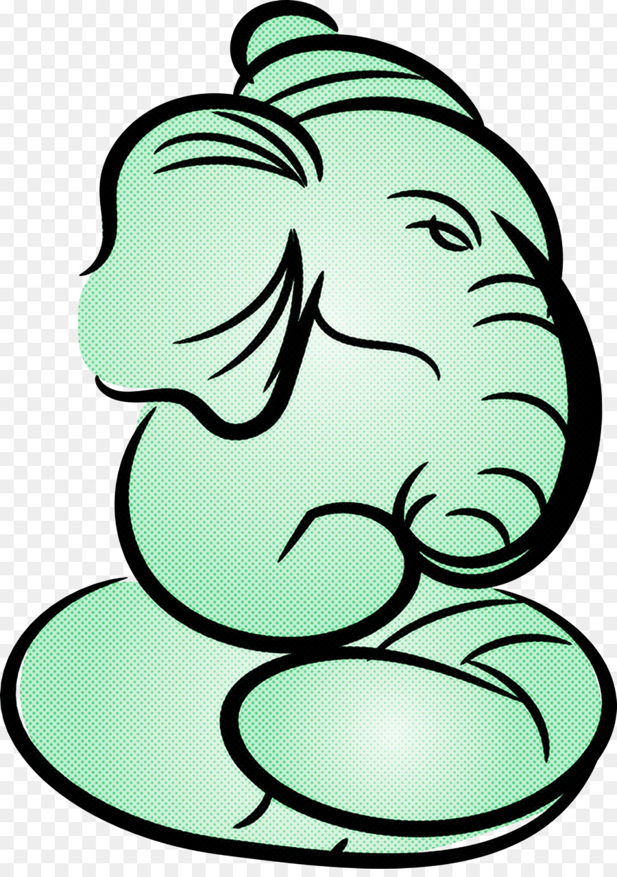 Elefante，Verde PNG