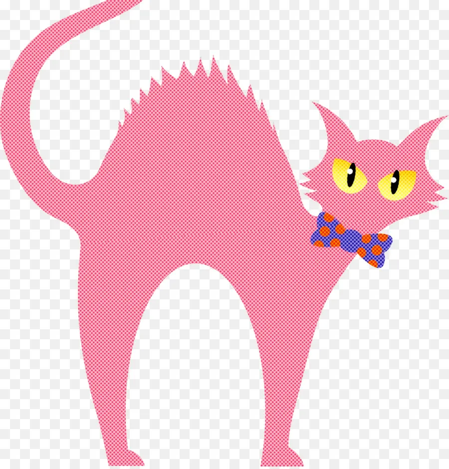 Gato Rosa，Corbata De Moño PNG