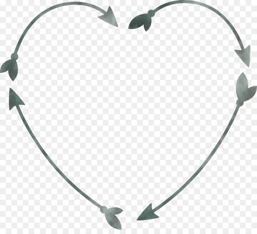 Corazón Gris Con Flechas，Flechas PNG