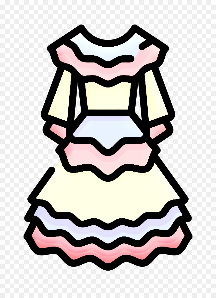 Vestido，Volantes PNG