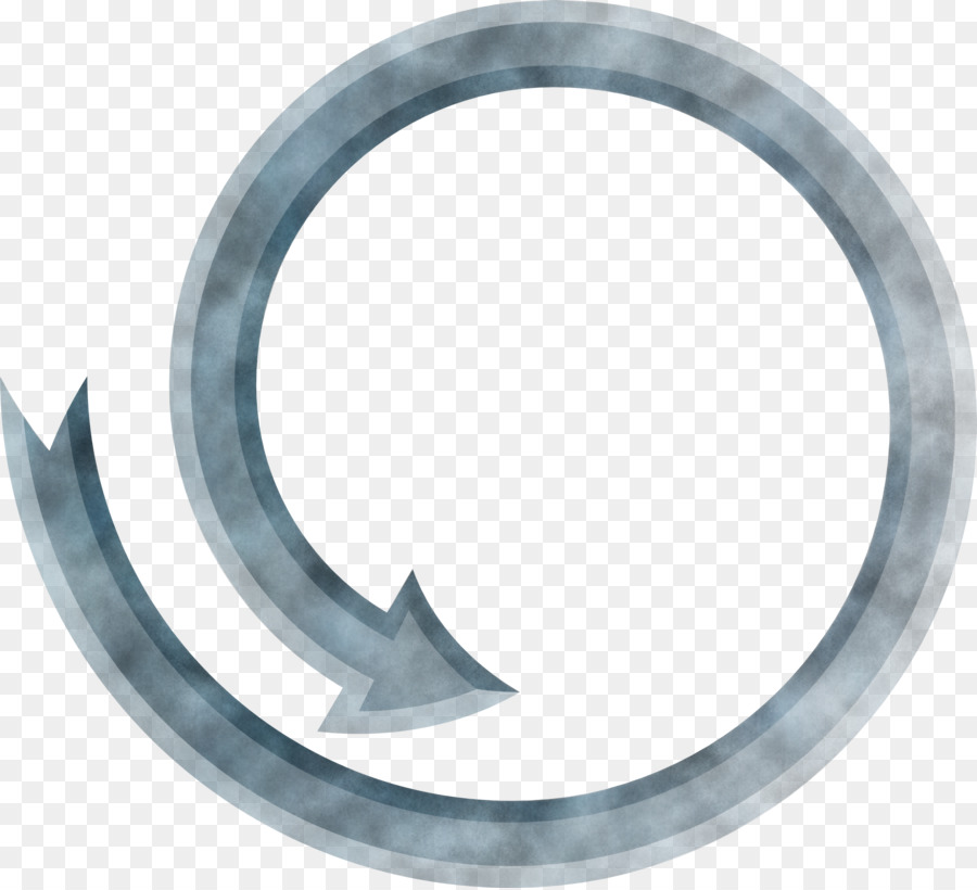 Flecha Circular Gris，Ciclo PNG