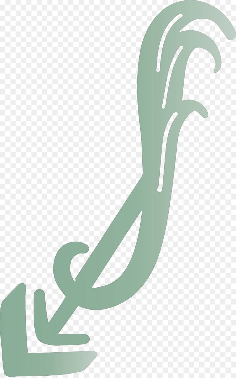 Doodle De Flecha Verde，Flecha PNG