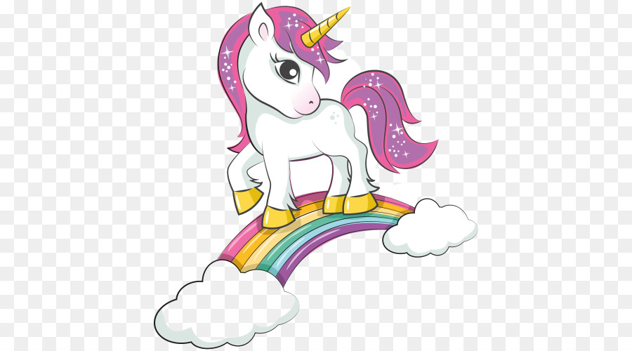 Unicornio En El Arcoiris，Fantasía PNG