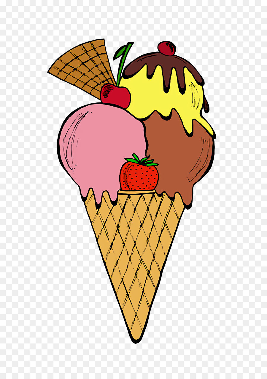 Cono De Helado，Postre PNG