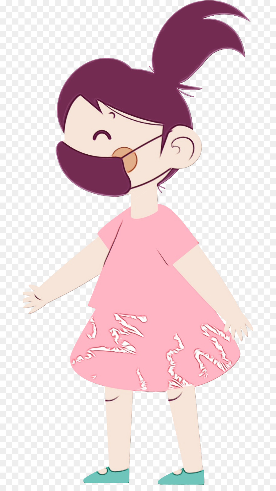 Chica Con Máscara，Niño PNG