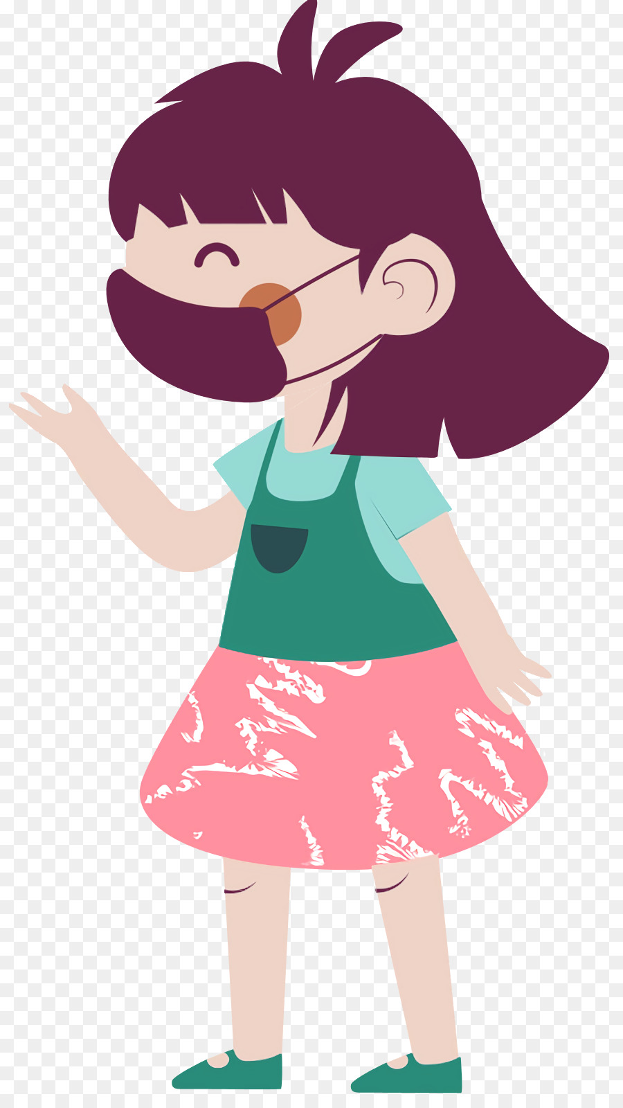 Chica Con Máscara，Niño PNG