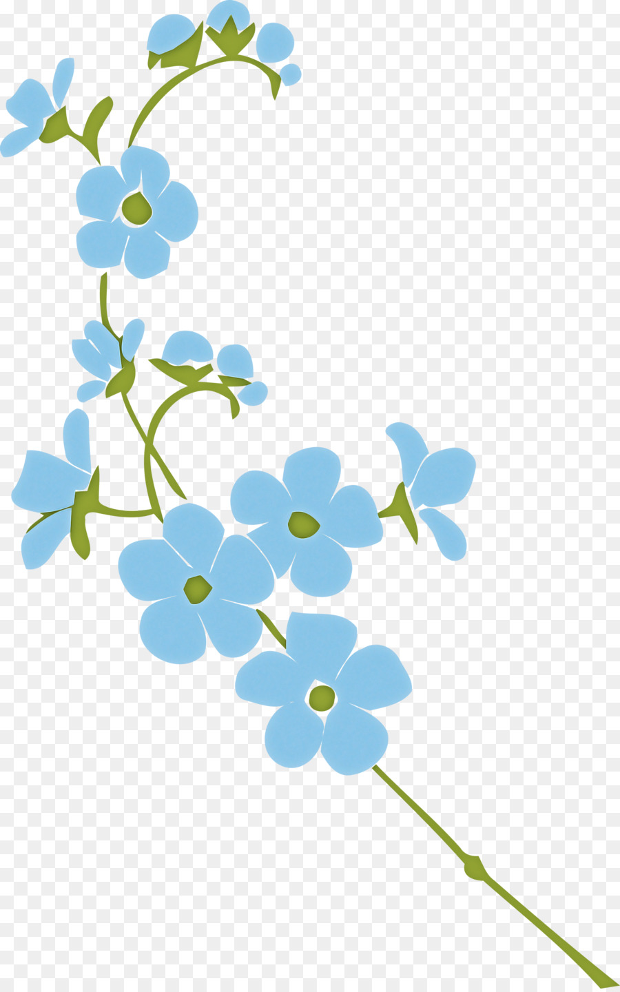 Flores Azules，Naturaleza PNG