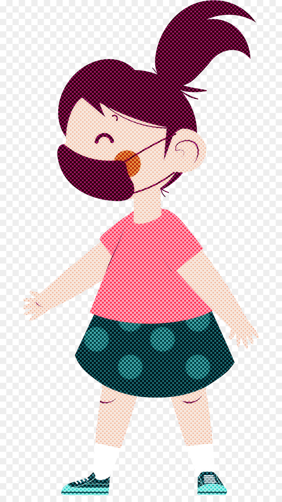 Chica Con Máscara，Niño PNG