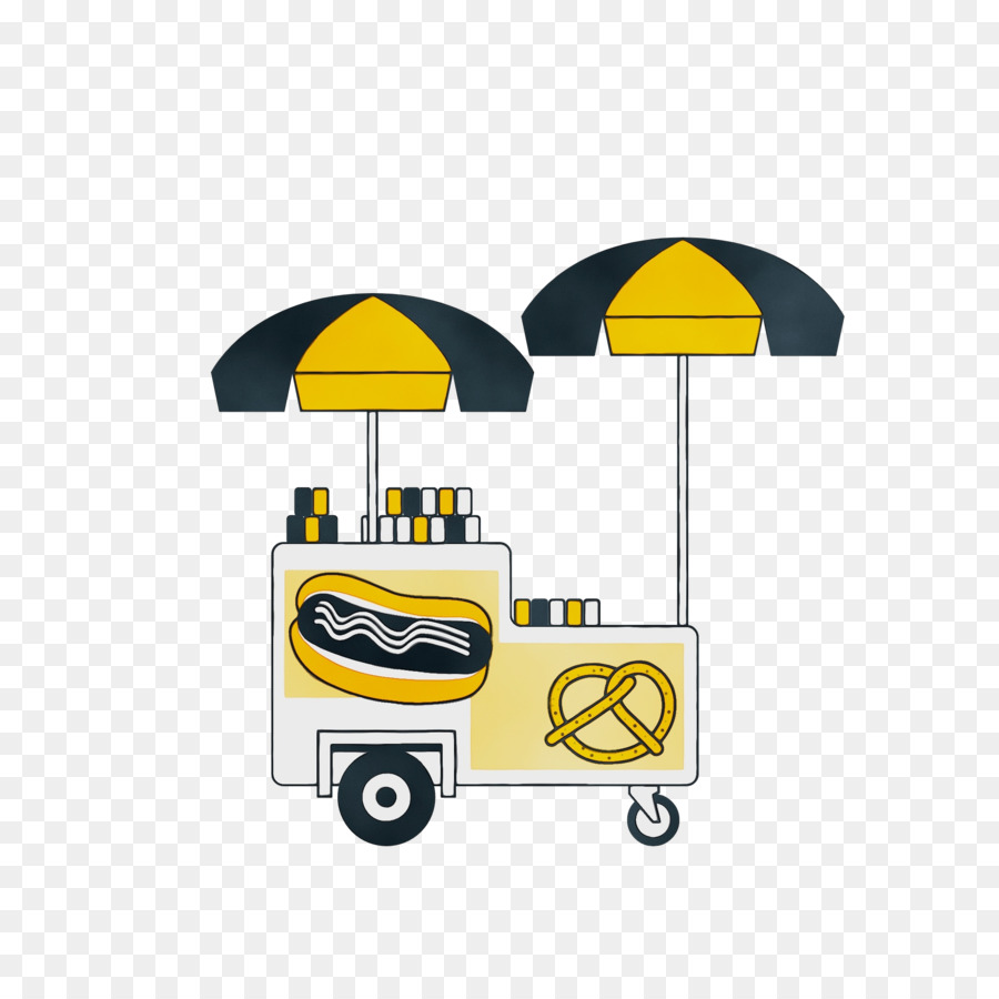 Carrito De Perritos Calientes，Hot Dog PNG