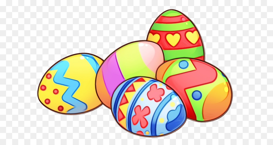 Coloridos Huevos De Pascua，Pascua De Resurrección PNG