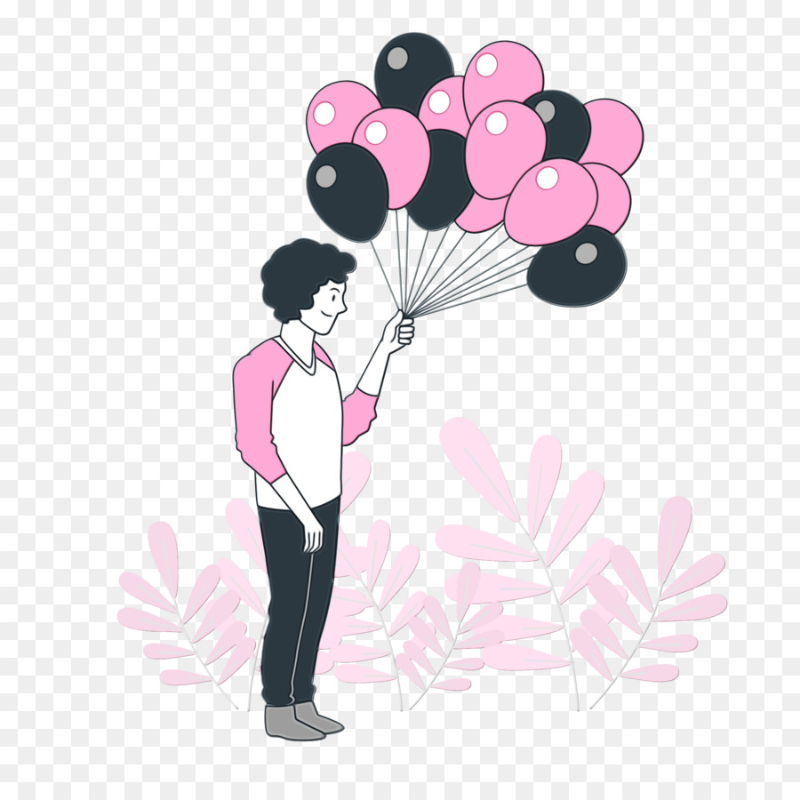 Persona Con Globos，Globos PNG