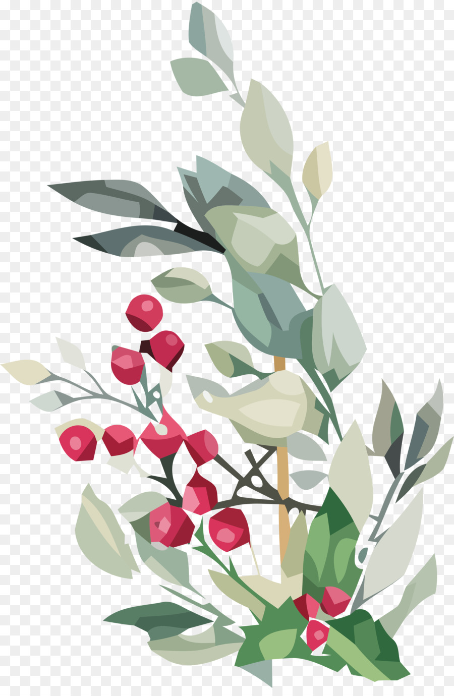 Diseño Floral，Hoja PNG