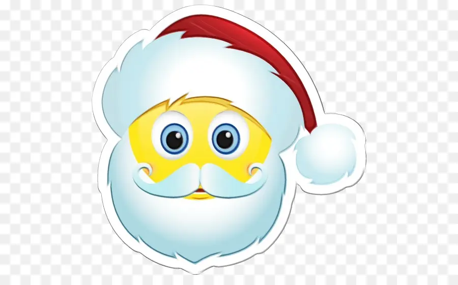 Papá Noel Emoji，Navidad PNG