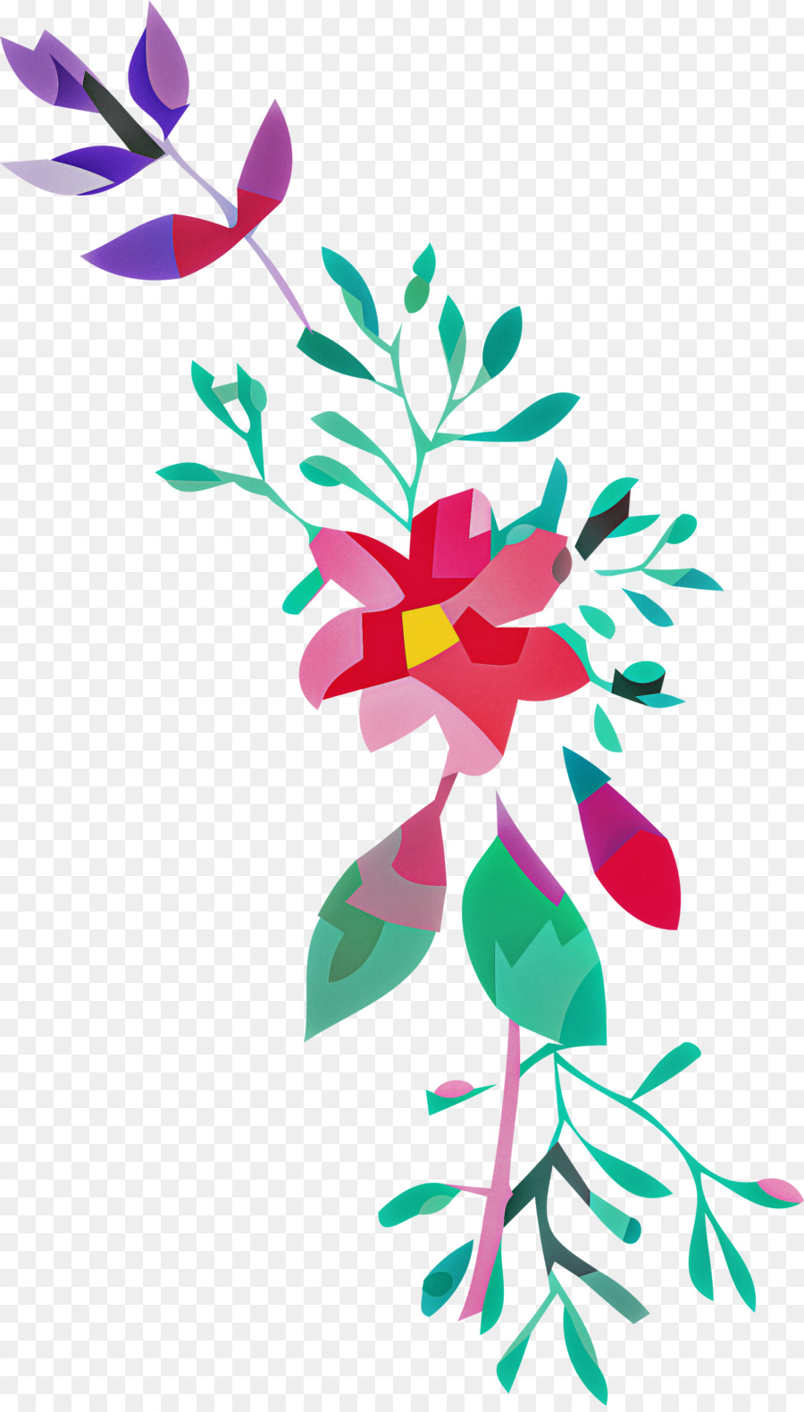 Diseño Floral，Hoja PNG