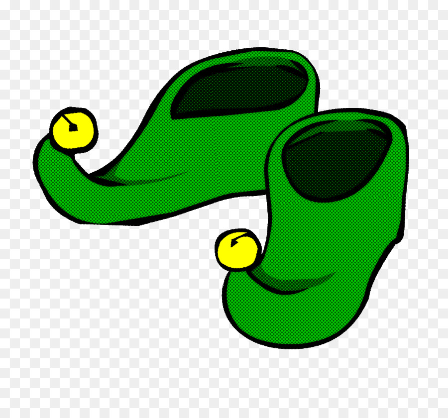 Zapatos De Elfo，Verde PNG