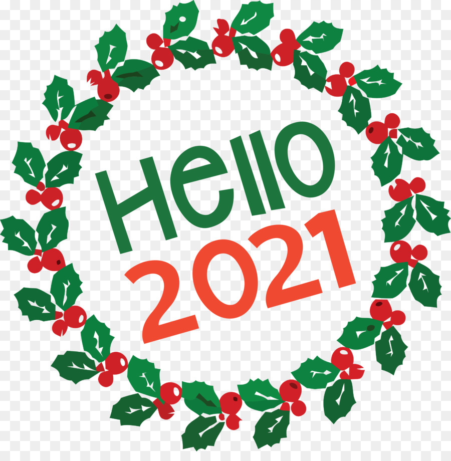 Hola 2021，Guirnalda PNG