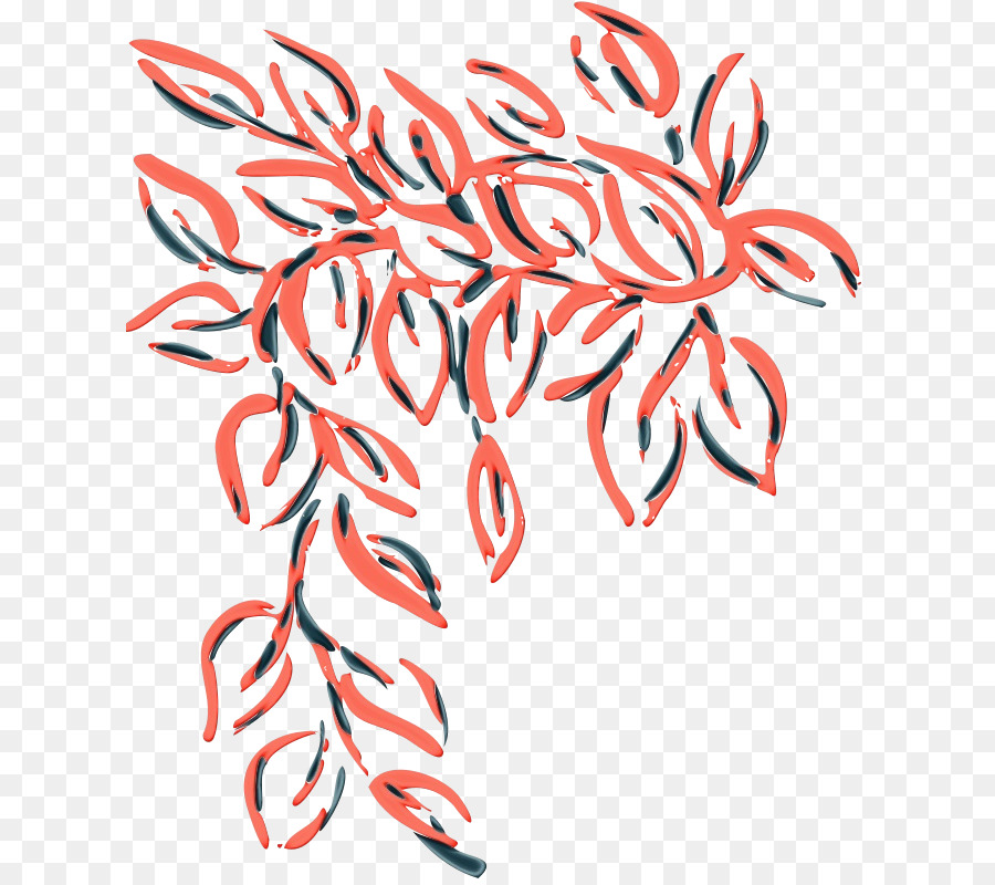 Arte De Línea，Flor PNG