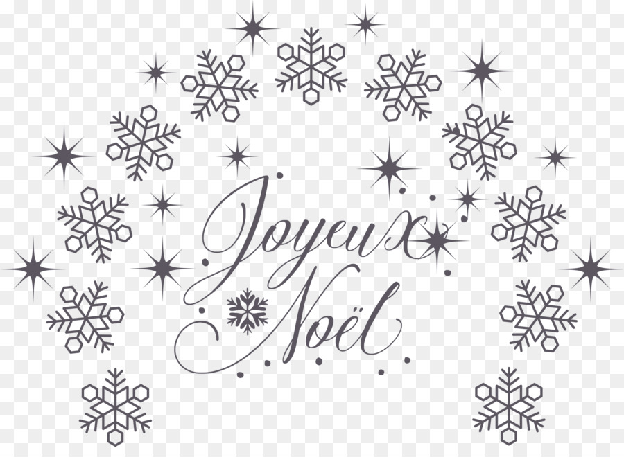 Joyeux Noël，Copos De Nieve PNG