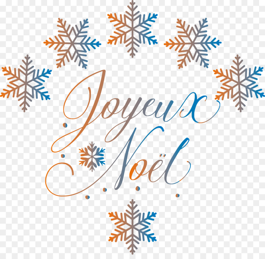 Joyeux Noël，Copos De Nieve PNG