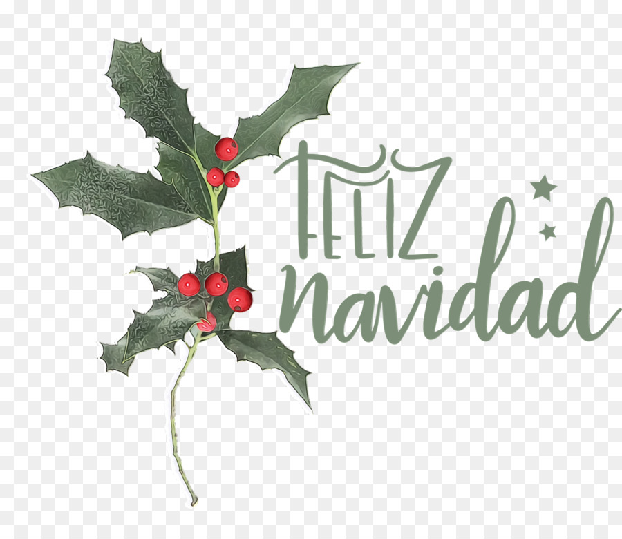 Feliz Navidad，Acebo PNG