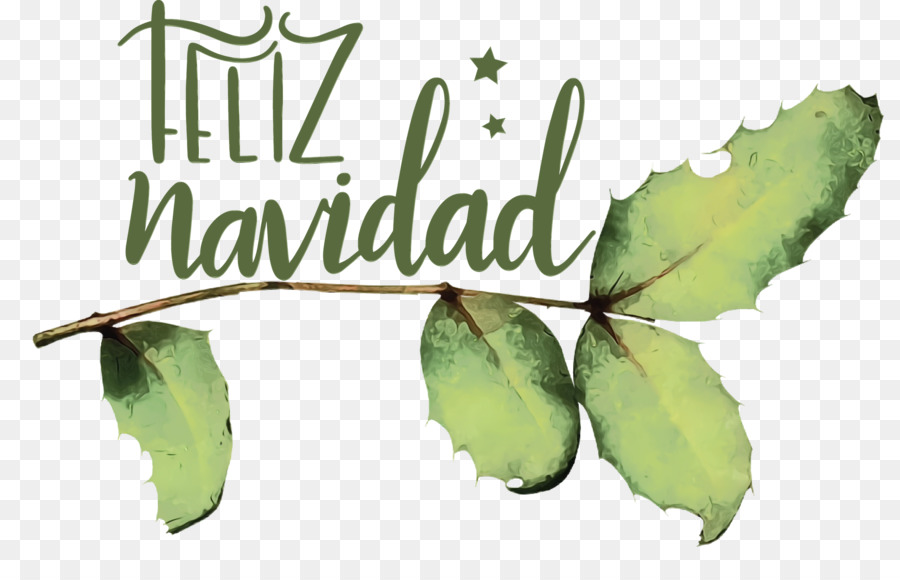 Feliz Navidad，Hojas PNG