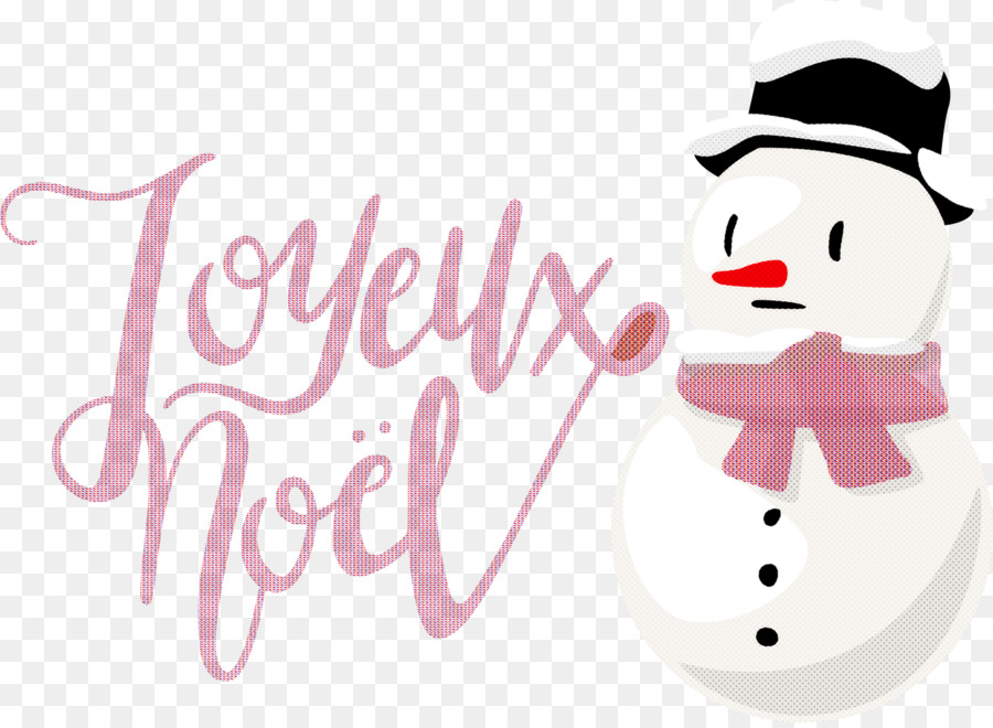 Texto De Joyeux Noël Con Muñeco De Nieve，Navidad PNG