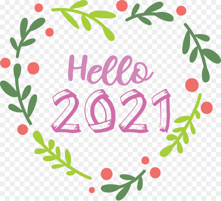 Hola 2021，Guirnalda PNG