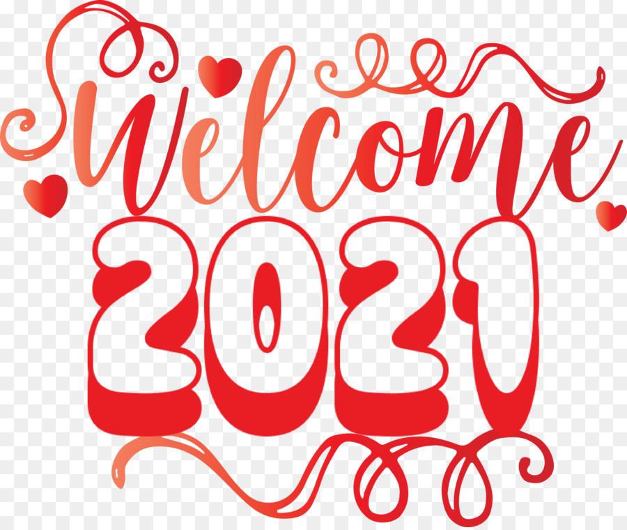 Bienvenido 2021，Año Nuevo PNG