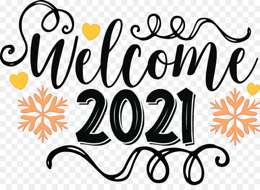 Bienvenido 2021，Año Nuevo PNG