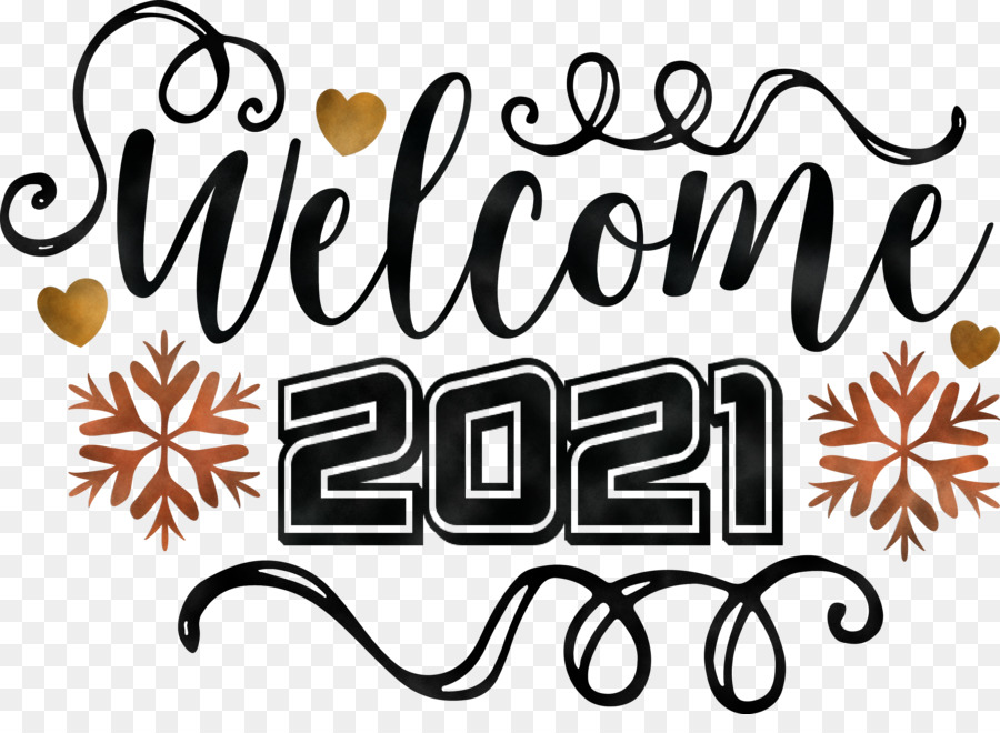 Bienvenido 2021，Año Nuevo PNG