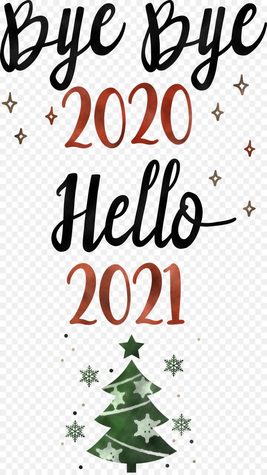 Adiós 2020 Hola 2021，Año Nuevo PNG