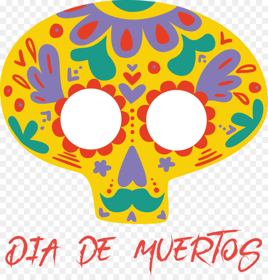 Cráneo Del Día De Muertos，Dia De Muertos PNG