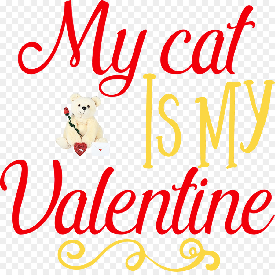 Mi Gato Es Mi San Valentín，Texto PNG